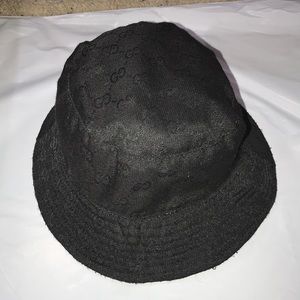 Black Gucci Bucket Hat